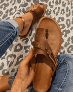 Jolene | Women's Comfortable Slip-On Sandals with Toe Loop