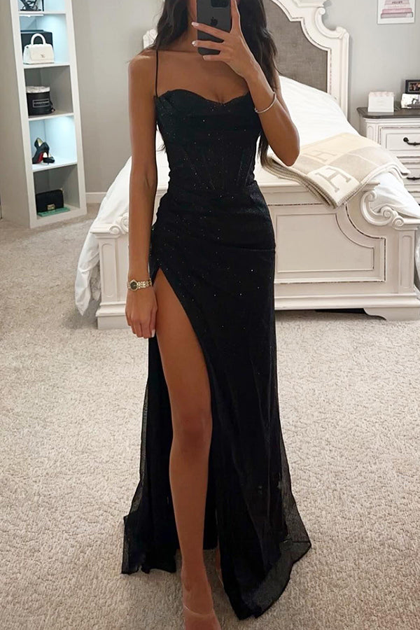 Tamsin | Women's Elegant Maxi Dress with Thigh-High Slit