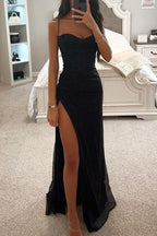 Tamsin | Women's Elegant Maxi Dress with Thigh-High Slit