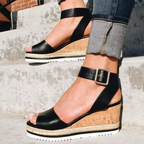 Callie | Women's Comfort Wedge Sandals with Ankle Strap