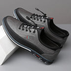 Jasper - Men's Lace-Up Casual Shoes with Contrast Sole