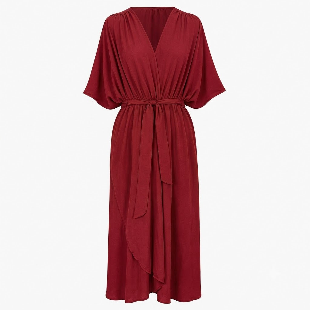Isla | Women's Elegant Tie-Waist Maxi Dress