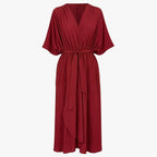 Isla | Women's Elegant Tie-Waist Maxi Dress
