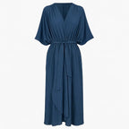 Isla | Women's Elegant Tie-Waist Maxi Dress