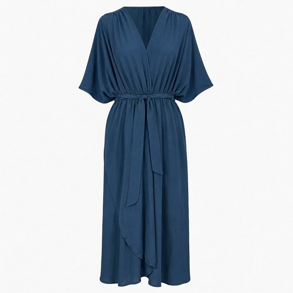 Isla | Women's Elegant Tie-Waist Maxi Dress