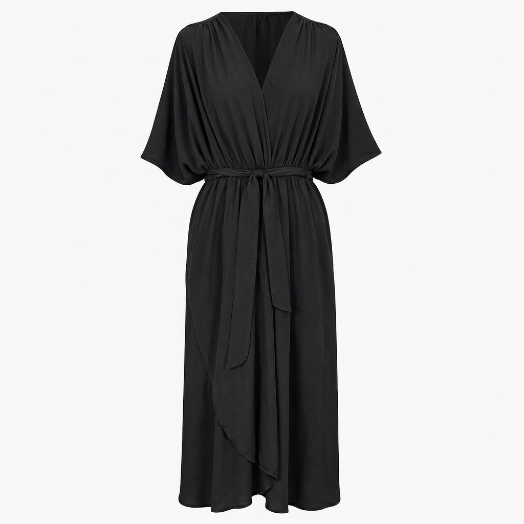 Isla | Women's Elegant Tie-Waist Maxi Dress