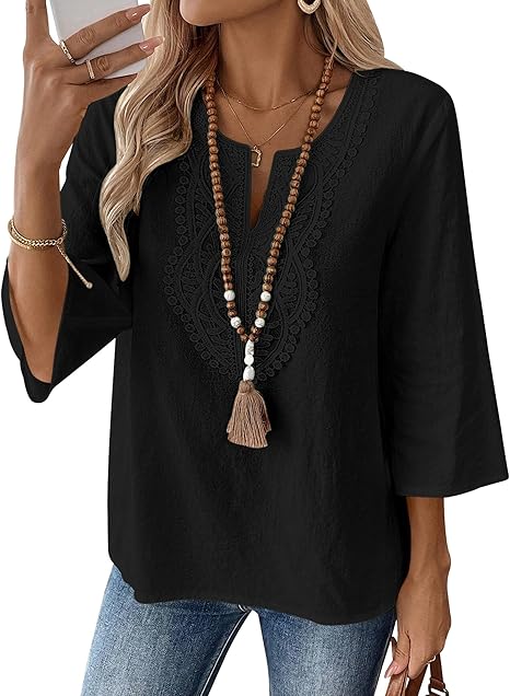 Isla | Women's Boho Embroidered Tunic Top