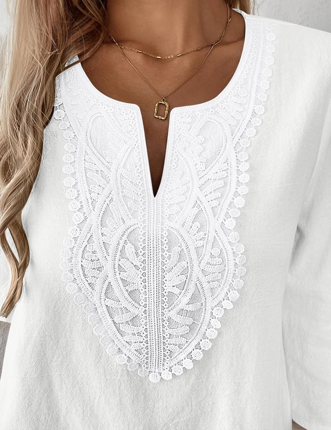 Isla | Women's Boho Embroidered Tunic Top