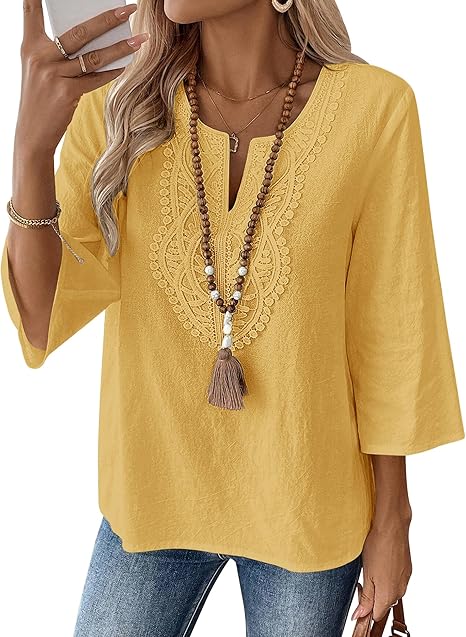 Isla | Women's Boho Embroidered Tunic Top