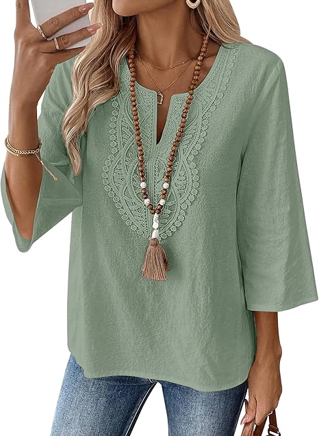 Isla | Women's Boho Embroidered Tunic Top