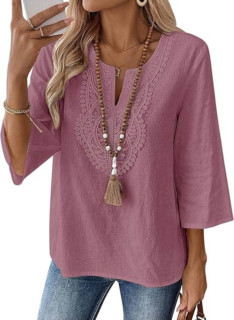 Isla | Women's Boho Embroidered Tunic Top