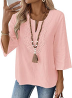 Isla | Women's Boho Embroidered Tunic Top
