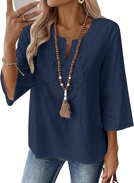 Isla | Women's Boho Embroidered Tunic Top