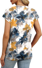 Delaney | Women's Floral Print Casual Tunic Top