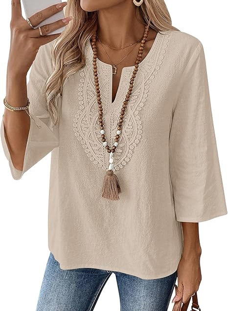 Isla | Women's Boho Embroidered Tunic Top