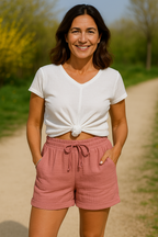 Sienna | Women's Casual Summer Shorts with Drawstring