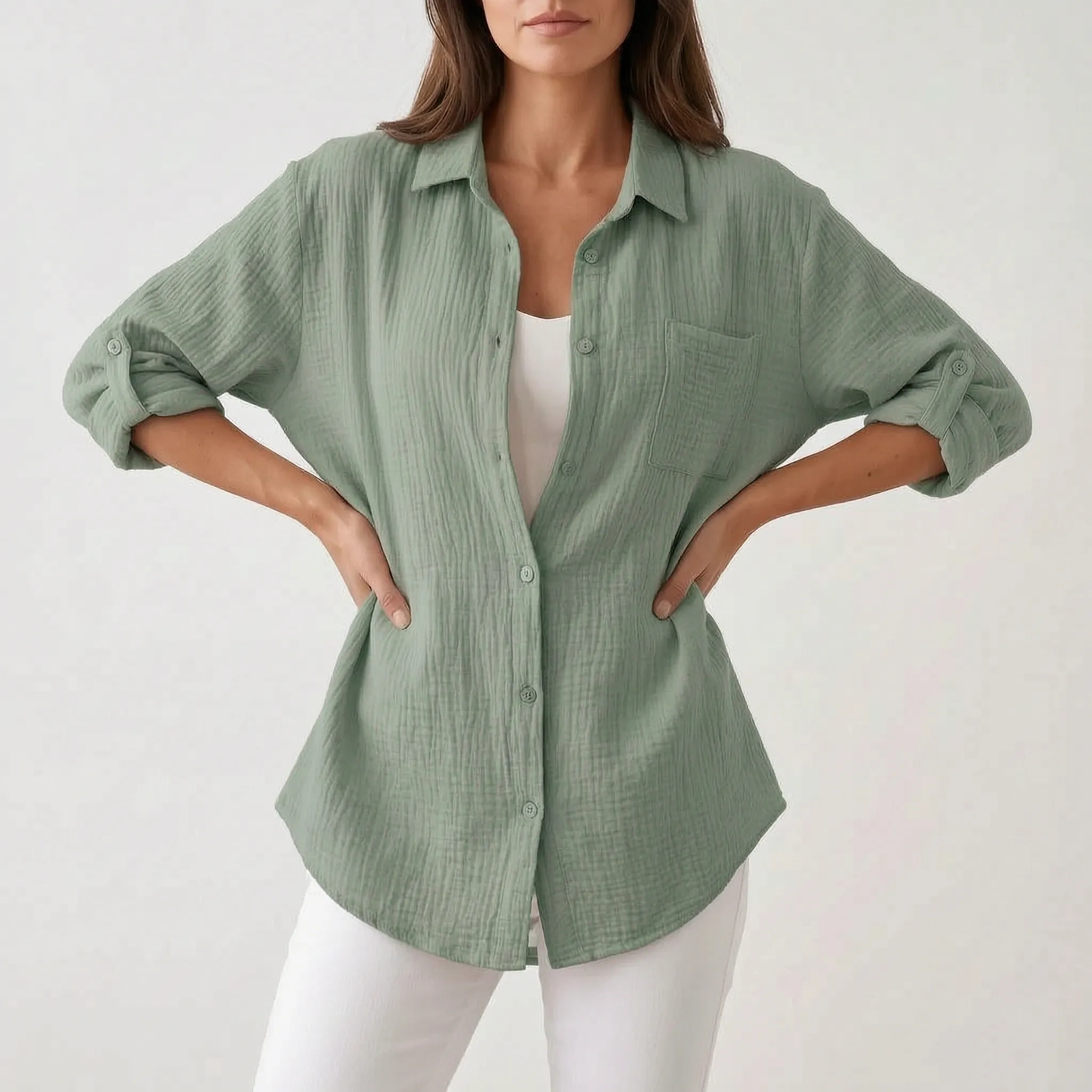 Aerish - Relaxed Fit Button Down Shirt