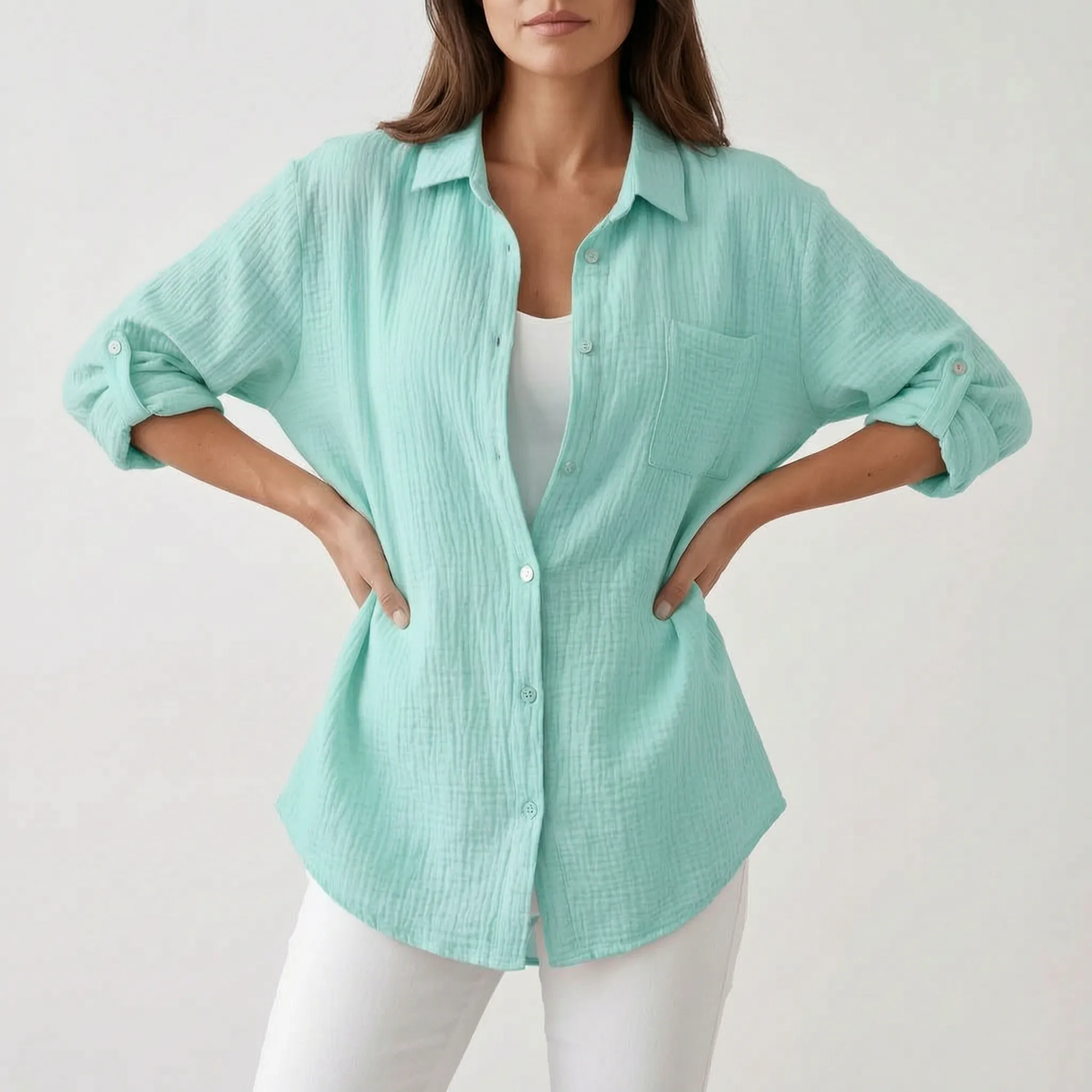 Aerish - Relaxed Fit Button Down Shirt