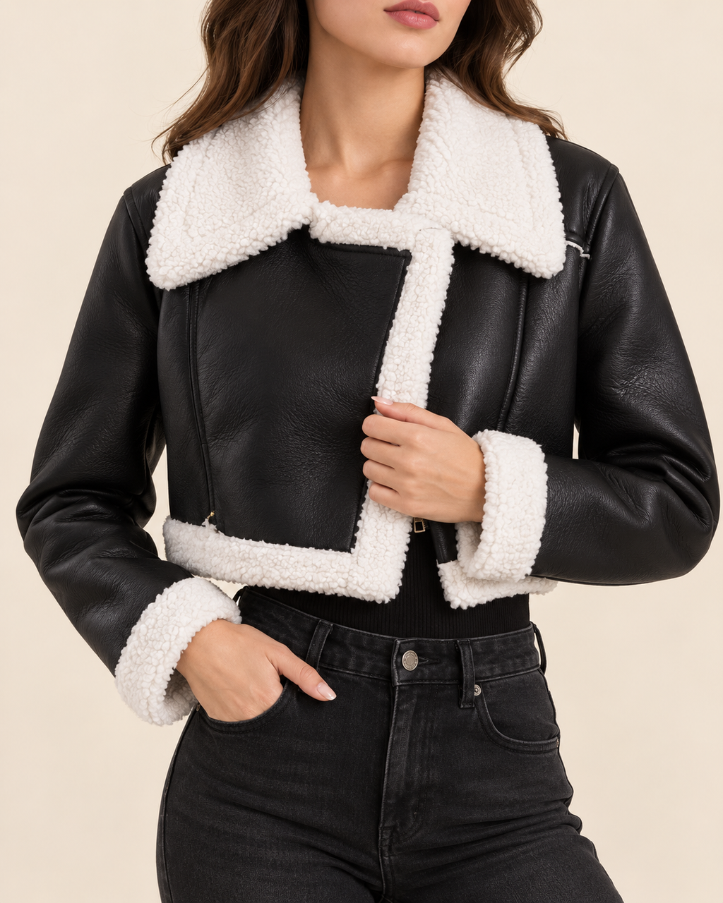 Anya | Women's Chic Cropped Winter Jacket