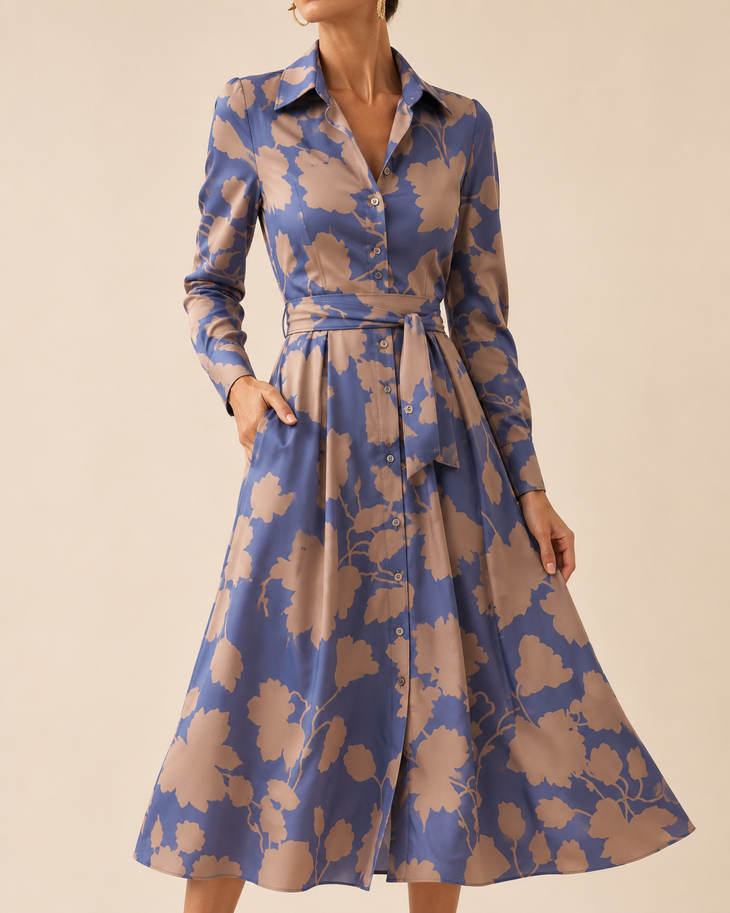 Astrid | Women's Elegant Long Sleeve Maxi Dress