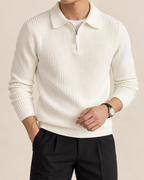 Axton | Men's Classic Polo Quarter Zip Sweater
