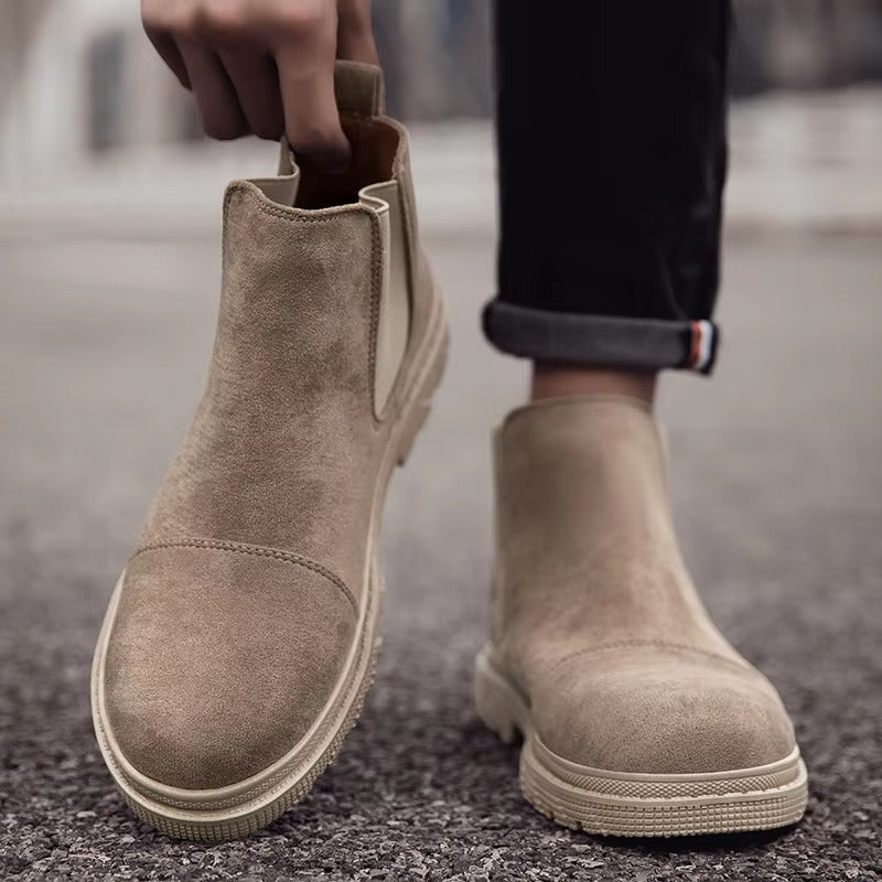 Soren - Men's Stylish Faux Suede Chelsea Boots