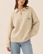 Callista | Women's Polo Quarter Zip Sweater