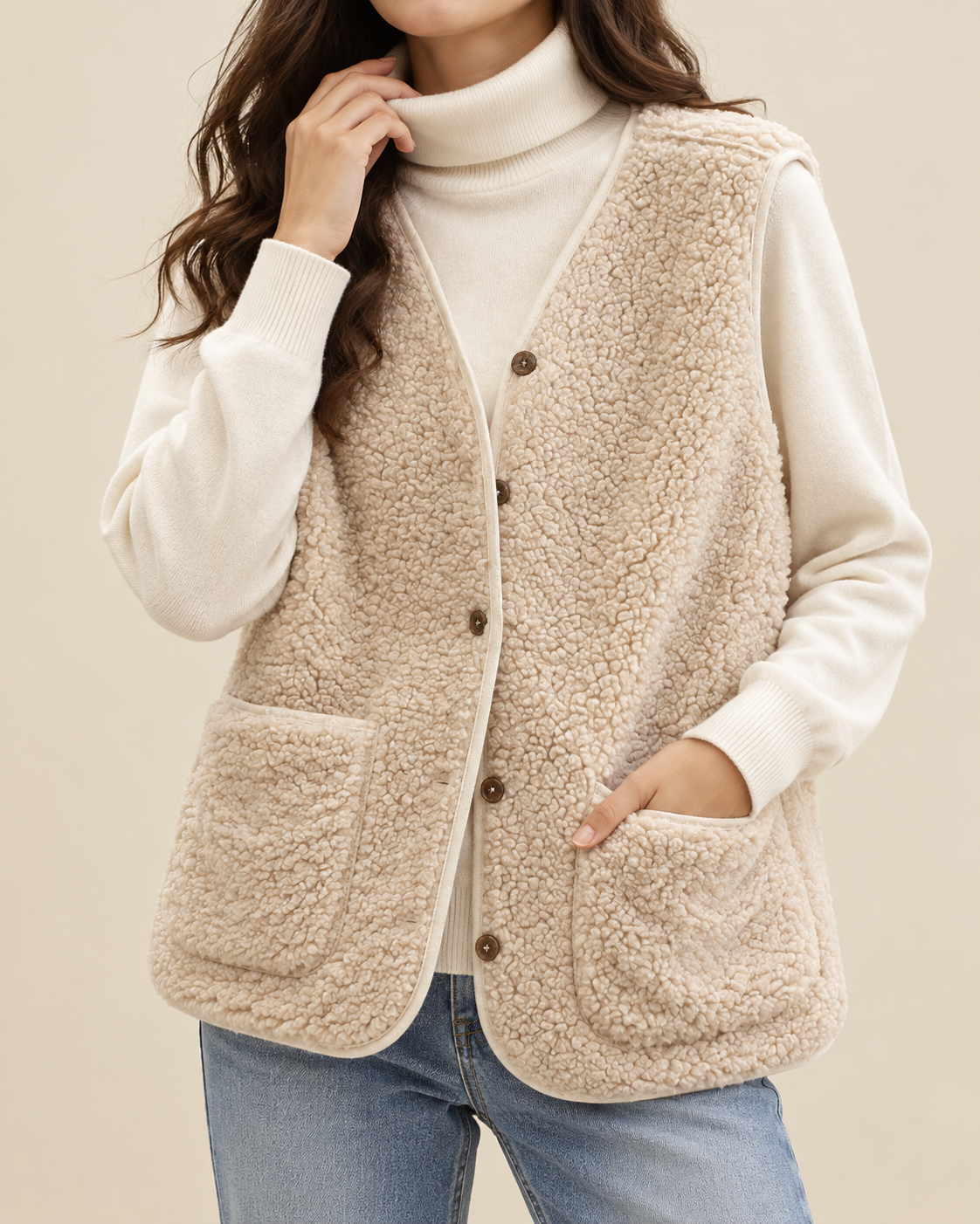 Carys | Women's Cozy Fleece Vest Jacket