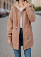 Remi | Women's Cozy Fleece Hoodie with Soft Sherpa Lining