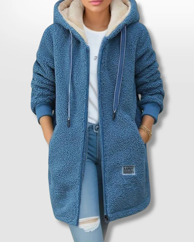Remi | Women's Cozy Fleece Hoodie with Soft Sherpa Lining