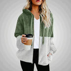 Elara | Women's Cozy Two-Tone Plush Hoodie