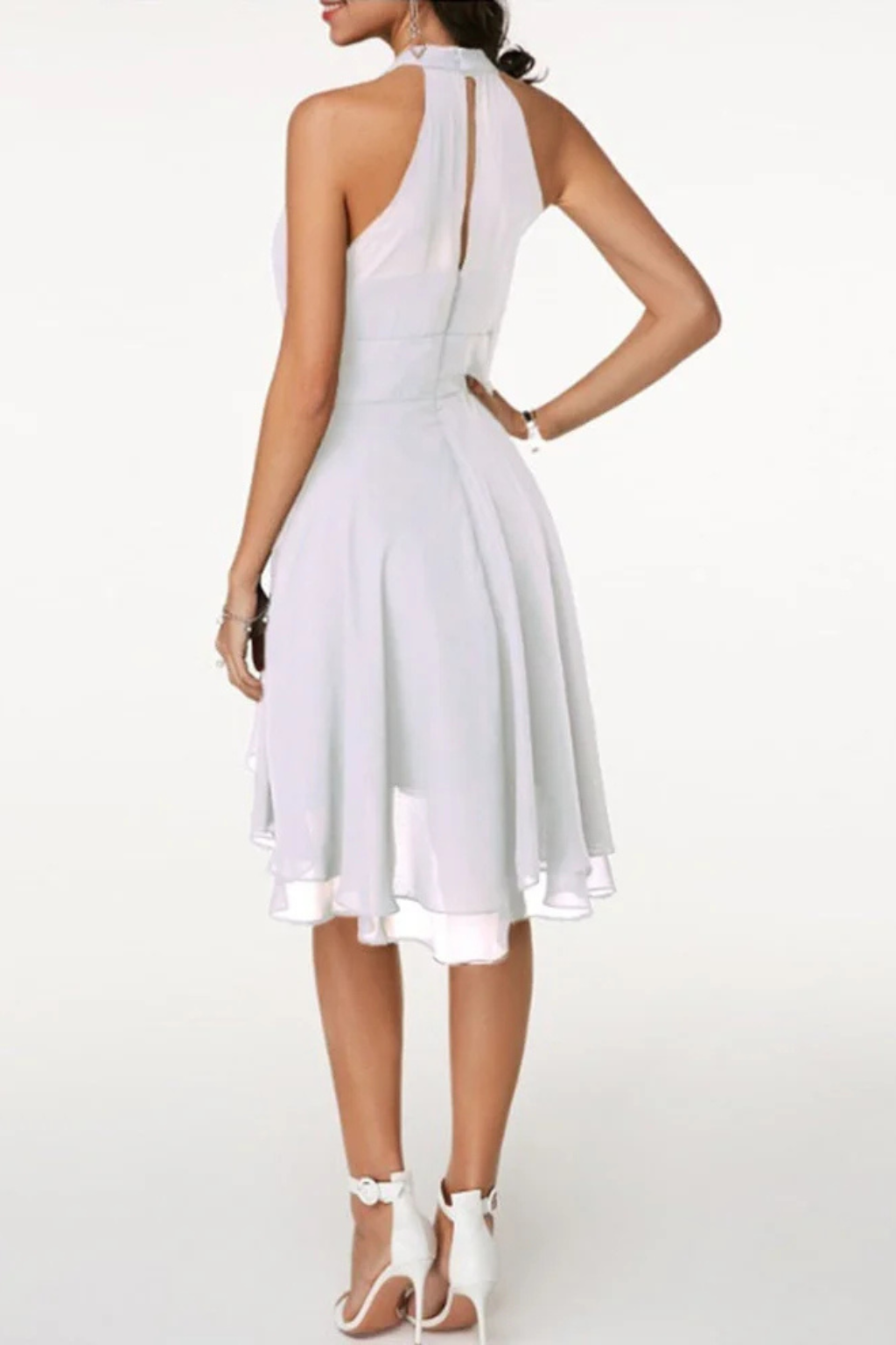 Celeste | Women's Elegant Halter Neck Mini Dress