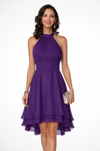 Celeste | Women's Elegant Halter Neck Mini Dress