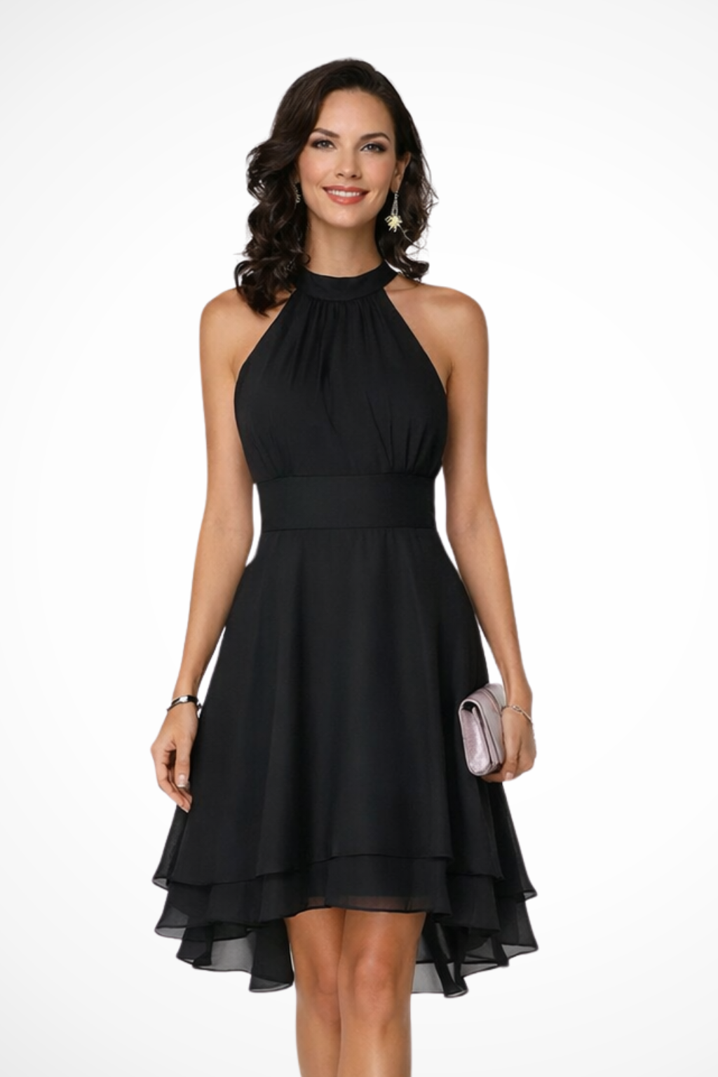 Celeste | Women's Elegant Halter Neck Mini Dress