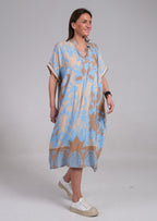 Lennox | Women's Floral Midi Dress with Relaxed Fit