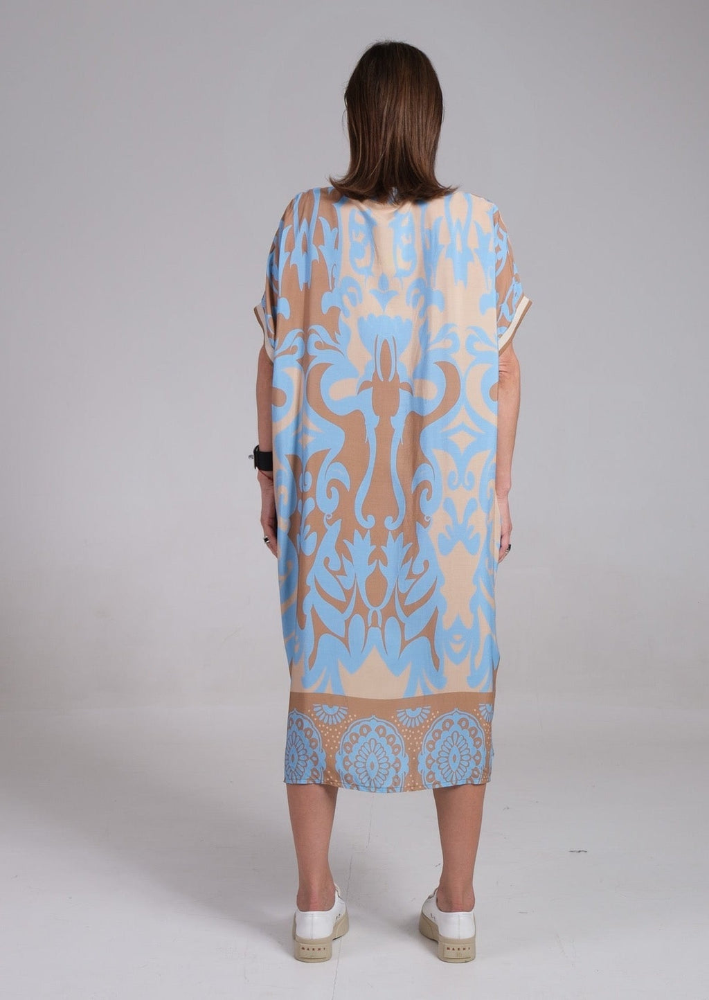 Lennox | Women's Floral Midi Dress with Relaxed Fit