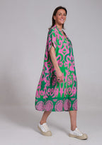 Lennox | Women's Floral Midi Dress with Relaxed Fit