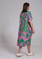 Lennox | Women's Floral Midi Dress with Relaxed Fit