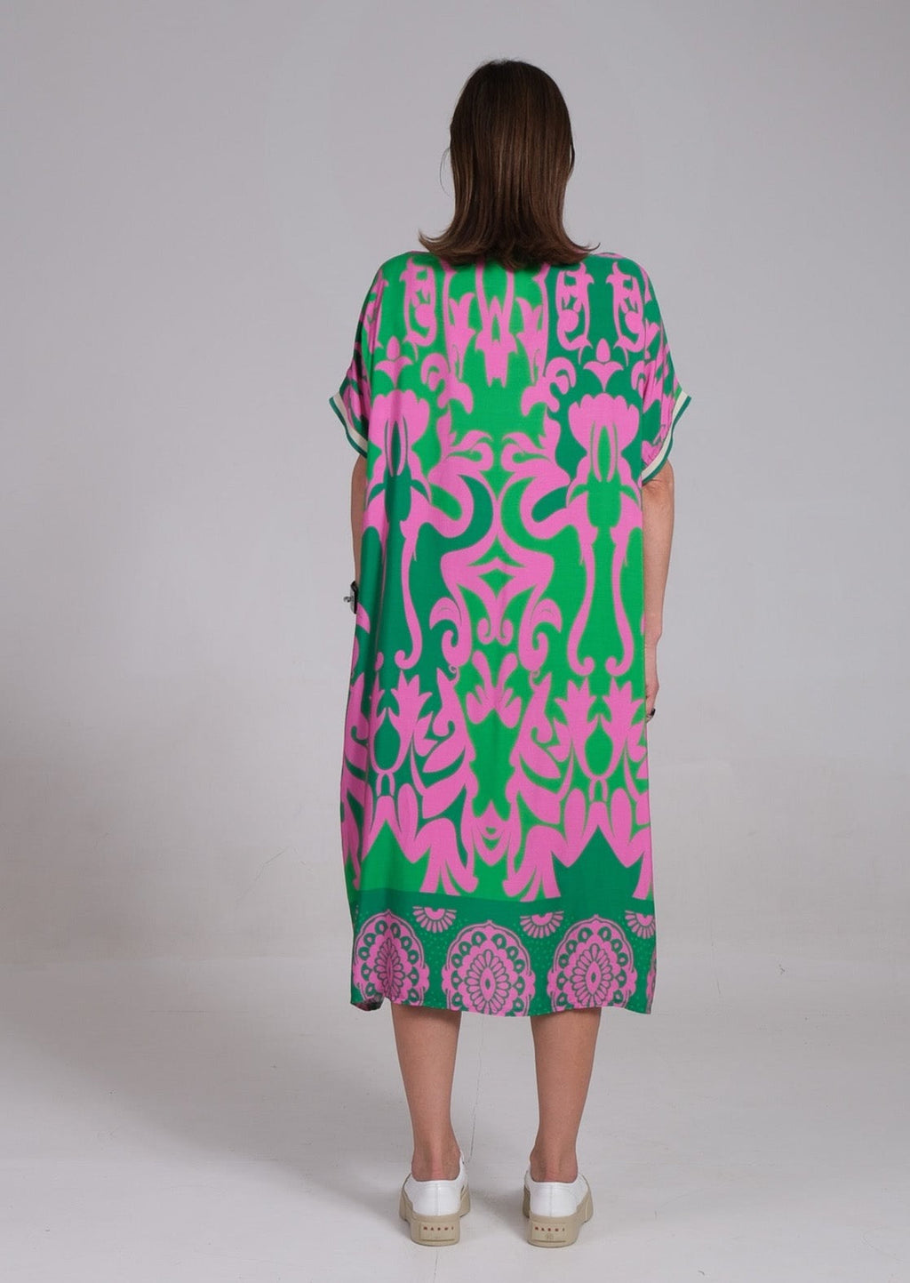 Lennox | Women's Floral Midi Dress with Relaxed Fit