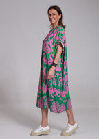 Lennox | Women's Floral Midi Dress with Relaxed Fit