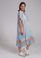 Lennox | Women's Floral Midi Dress with Relaxed Fit