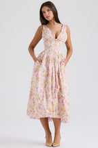 Elara | Women's Elegant Floral Sundress with Pockets