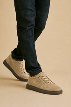 Idris - Men's Casual Faux Suede Lace Sneakers