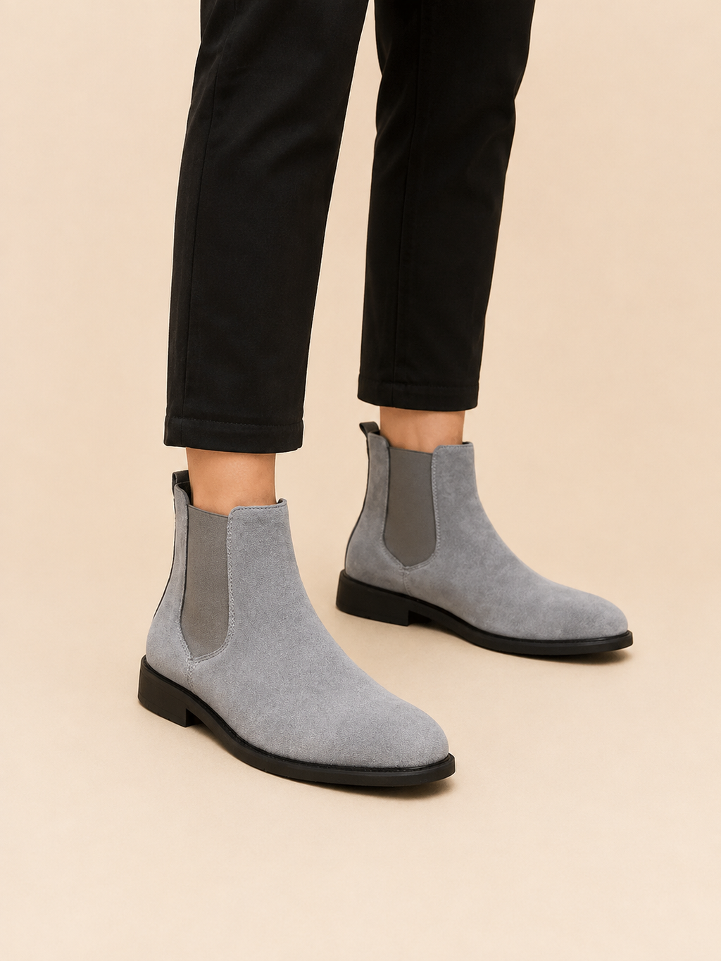 Jareth | Men's Classic Gray Chelsea Boots