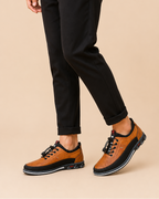 Jasper | Men's Lace-Up Casual Shoes with Contrast Sole