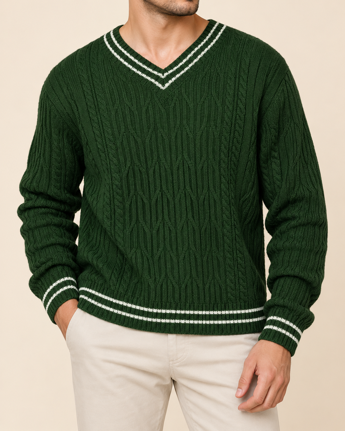 Lachlan | Men's Classic Cable Knit Sweater