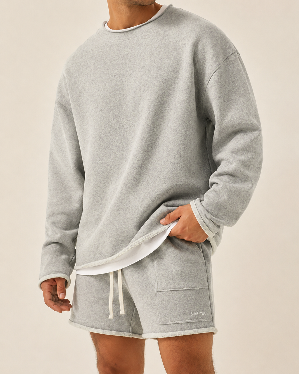Lennox | Men's Relaxed Fit Sweatshirt Shorts Set