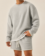 Lennox | Men's Relaxed Fit Sweatshirt Shorts Set
