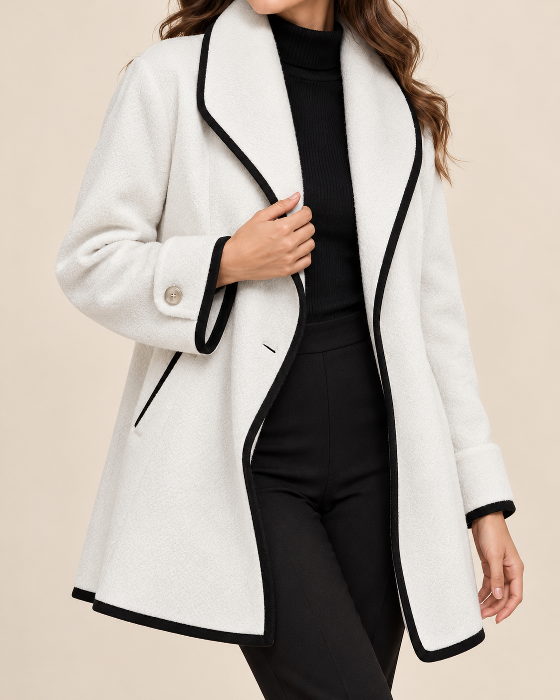 Liora | Women's Cozy Double-Breasted Fleece Jacket