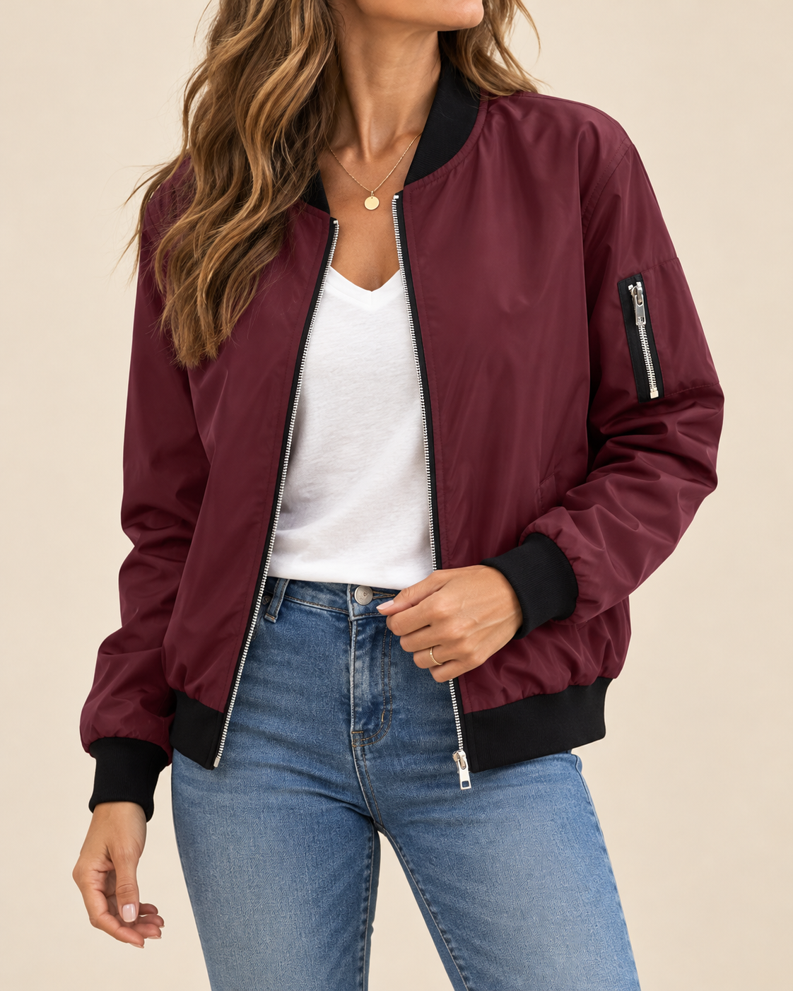Maia | Women's Casual Bomber Jacket